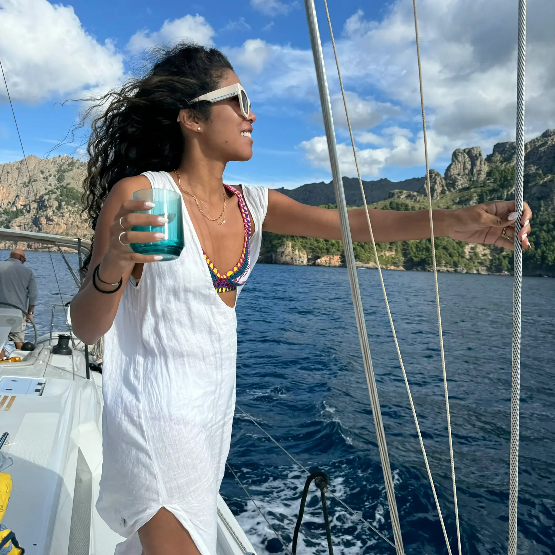 Sailing off the Mallorcan coast