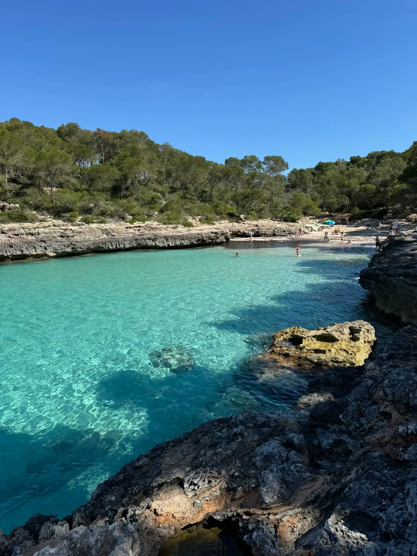 A quiet turquoise cala on the Mallorca coast