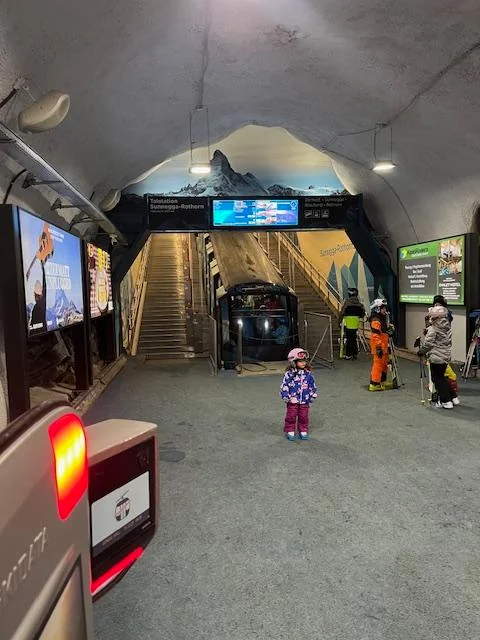 Skiing with children
